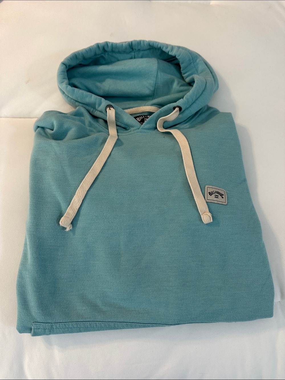 Billabong Light Teal Hoodie with Contrast Drawstrings